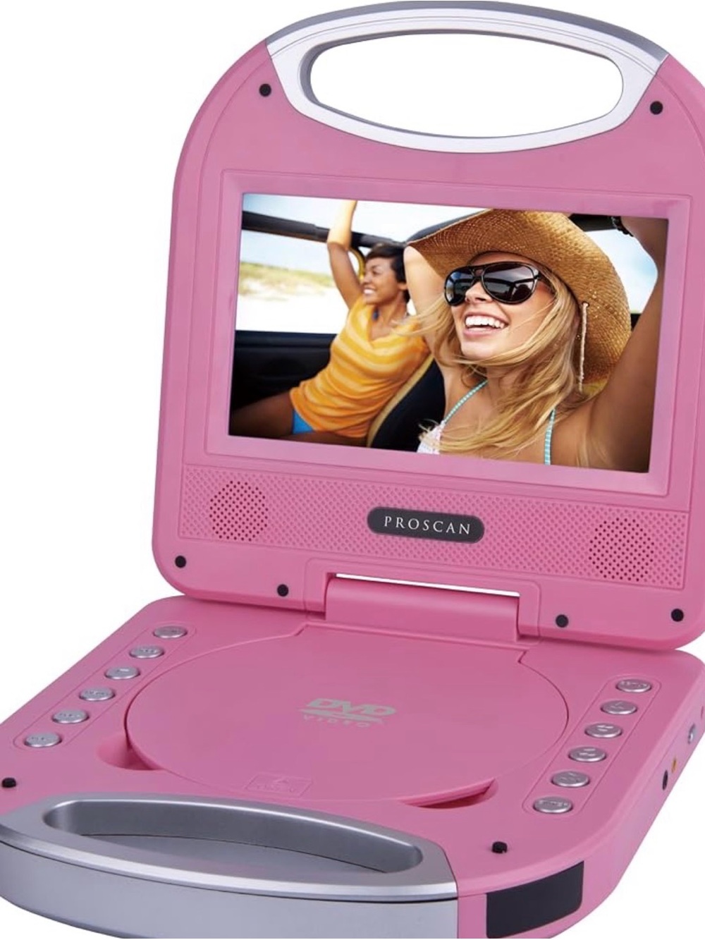 ProScan Portable DVD Player, 7-Inch Widescreen Display, Built-In Stereo